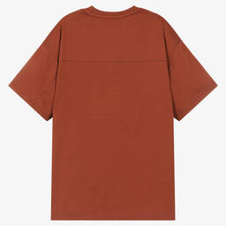 Emporio Armani-Коричневая футболка из джерси | Childrensalon Outlet