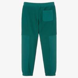 Emporio Armani-Teen Boys Green Cotton Eagle Joggers | Childrensalon Outlet