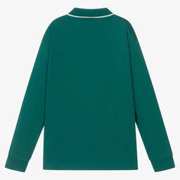Emporio Armani-Teen Boys Green Eagle Polo Shirt | Childrensalon Outlet