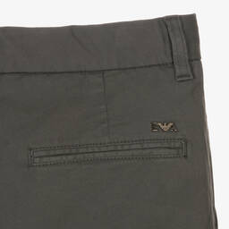 Emporio Armani-Teen Boys Grey Chino Trousers | Childrensalon Outlet
