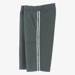 Emporio Armani-Teen Boys Grey Cotton Jersey Shorts | Childrensalon Outlet
