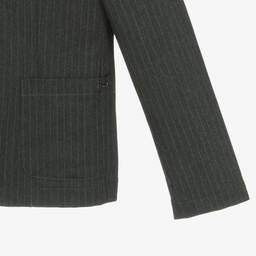Emporio Armani-Серый пиджак в тонкую полоску | Childrensalon Outlet