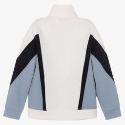 Emporio Armani-Кремово-синий топ на молнии | Childrensalon Outlet