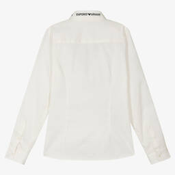 Emporio Armani-Кремовая хлопковая рубашка | Childrensalon Outlet