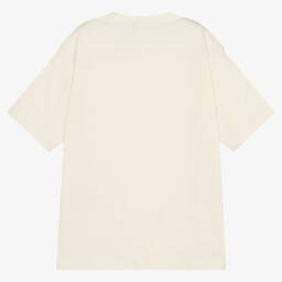 Emporio Armani-Teen Boys Ivory Cotton T-Shirt | Childrensalon Outlet
