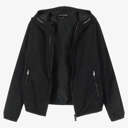 Emporio Armani-Teen Boys Navy Blue Windbreaker Jacket | Childrensalon Outlet