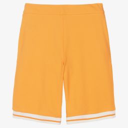 Emporio Armani-Teen Boys Orange Logo Shorts | Childrensalon Outlet