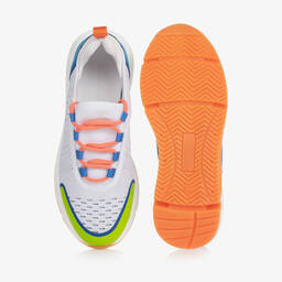 إمبوريو أرماني-حذاء رياضى شبك لون أبيض للمراهقين | Childrensalon Outlet