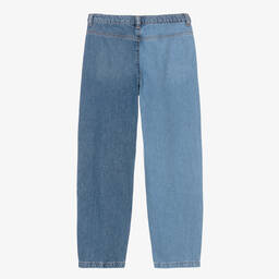 Emporio Armani-Голубые джинсы в стиле пэчворк | Childrensalon Outlet