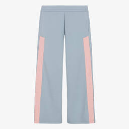 Emporio Armani-Teen Girls Blue & Pink Cotton Joggers | Childrensalon Outlet