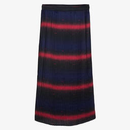 Emporio Armani-Teen Girls Blue Pleated Skirt | Childrensalon Outlet