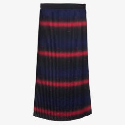 Emporio Armani-Teen Girls Blue Pleated Skirt | Childrensalon Outlet