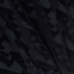 Emporio Armani-Синее велюровое платье для девочек-подростков | Childrensalon Outlet