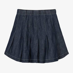 Emporio Armani-Синяя юбка из шамбре для подростков | Childrensalon Outlet