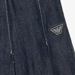 Emporio Armani-Синяя юбка из шамбре для подростков | Childrensalon Outlet