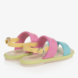 Emporio Armani-Teen Girls Multicoloured Leather Sandals | Childrensalon Outlet