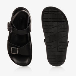 Emporio Armani-Синие кожаные сандалии | Childrensalon Outlet