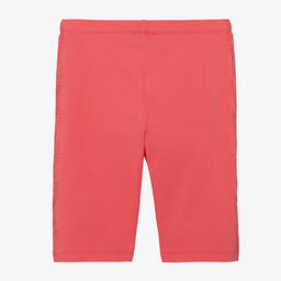Emporio Armani-Розовые велосипедные шорты из хлопка для девочек-подростков | Childrensalon Outlet