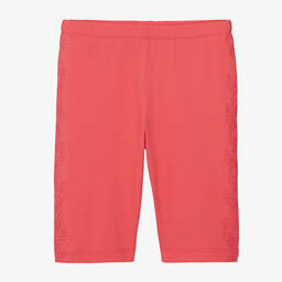 Emporio Armani-Розовые велосипедные шорты из хлопка для девочек-подростков | Childrensalon Outlet