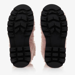 Emporio Armani-Teen Girls Pink Fluffy Boots | Childrensalon Outlet