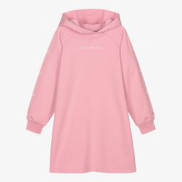 Emporio Armani-Teen Girls Pink Hoodie Dress | Childrensalon Outlet