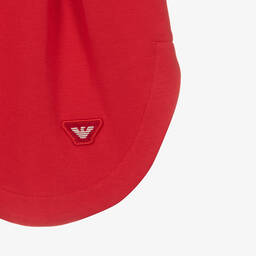 Emporio Armani-Teen Girls Red Cotton Skirt | Childrensalon Outlet