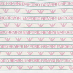 Emporio Armani-Teen Girls White Knitted Logo Dress | Childrensalon Outlet