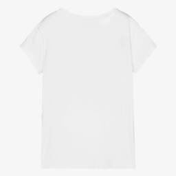 Emporio Armani-Белая футболка для подростков | Childrensalon Outlet