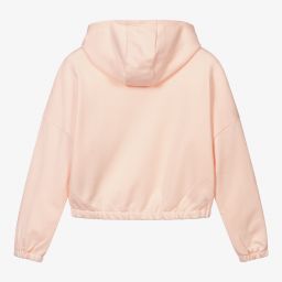 Emporio Armani-Розовая худи на молнии для подростков | Childrensalon Outlet