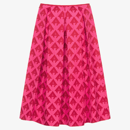 Emporio Armani-Teen Red & Pink Taffeta Skirt | Childrensalon Outlet