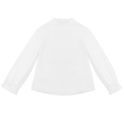 Emporio Armani-White Cotton Shirt | Childrensalon Outlet