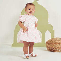 إمبوريو أرماني-حذاء جلد لون أبيض لمرحلة قبل المشي للأطفال | Childrensalon Outlet