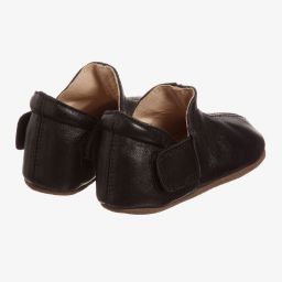 اون فان-حذاء جلد اسود لحديثي المشي | Childrensalon Outlet