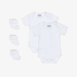 English Trousseau-طقم هدية الأمير الصغير باللون الفضي | Childrensalon Outlet