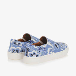 Etro-Blue Floral Paisley Slip-On Trainers | Childrensalon Outlet