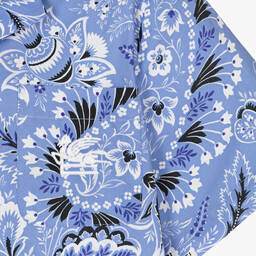 Etro-Boys Blue Floral Paisley Cotton Shirt | Childrensalon Outlet