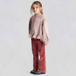 Etro-Girls Dusky Pink Logo Blouse | Childrensalon Outlet