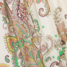Etro-Girls Elegant Ivory Paisley Gown | Childrensalon Outlet