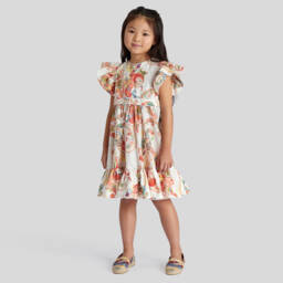 Etro-Girls Ivory Cotton Paisley Dress | Childrensalon Outlet