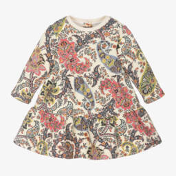 Etro-Girls Ivory Cotton Paisley Dress | Childrensalon Outlet