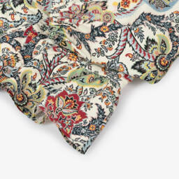 Etro-Girls Ivory Cotton Paisley Top | Childrensalon Outlet