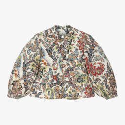 Etro-Girls Ivory Cotton Paisley Top | Childrensalon Outlet