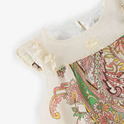 Etro-Girls Luxurious Ivory Paisley Top | Childrensalon Outlet