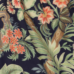 Etro-Girls Navy Floral Cotton Dress | Childrensalon Outlet
