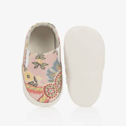 Etro-Girls Pink Floral Leather Pre-Walkers | Childrensalon Outlet