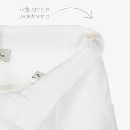 Etro-Girls White Cotton Pegaso Logo Shorts | Childrensalon Outlet