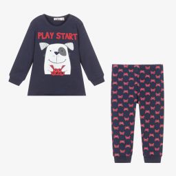 افريثينغ مست تشاينج-بيجاما قطن لون كحلي للمواليد | Childrensalon Outlet