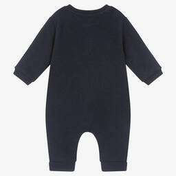 Everything Must Change-Baby Boys Bue Knitted Monster Romper | Childrensalon Outlet