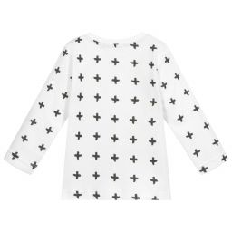 Everything Must Change-Baby Boys White Cotton Top | Childrensalon Outlet