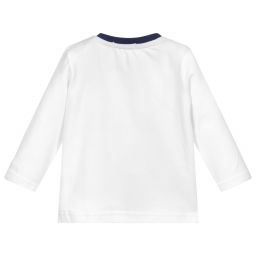 Everything Must Change-Baby Boys White Cotton Top | Childrensalon Outlet